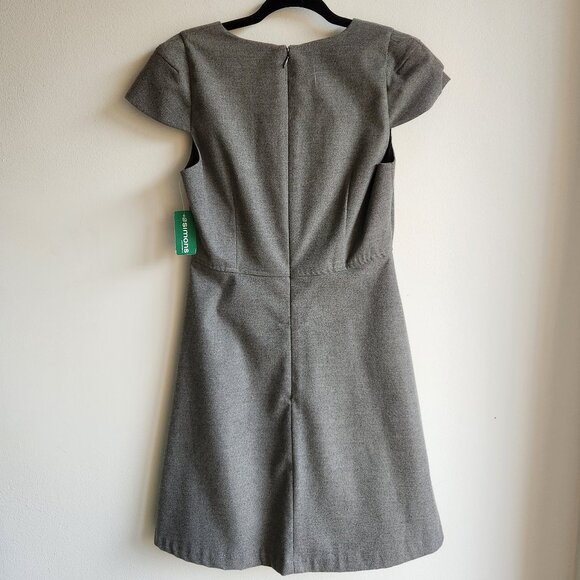 *NWT* Simons Felt-Like Gray Mini Dress – Sz M - Picture 3 of 8